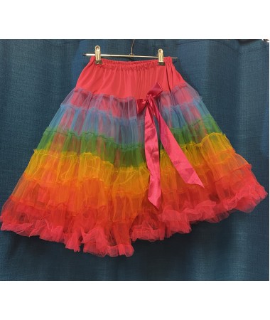 Rainbow Tulle Skirt #1 ADULT HIRE